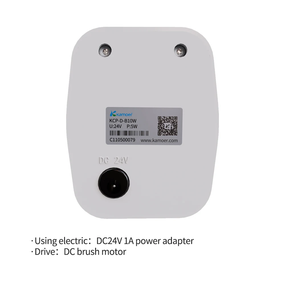 Kamoer  50-100ml/min KCP-D Mini Peristaltic Pump 24V DC Motor Dosing Pump 2mmX4mm BPT Tubing with Adjustable Flow Rate Control