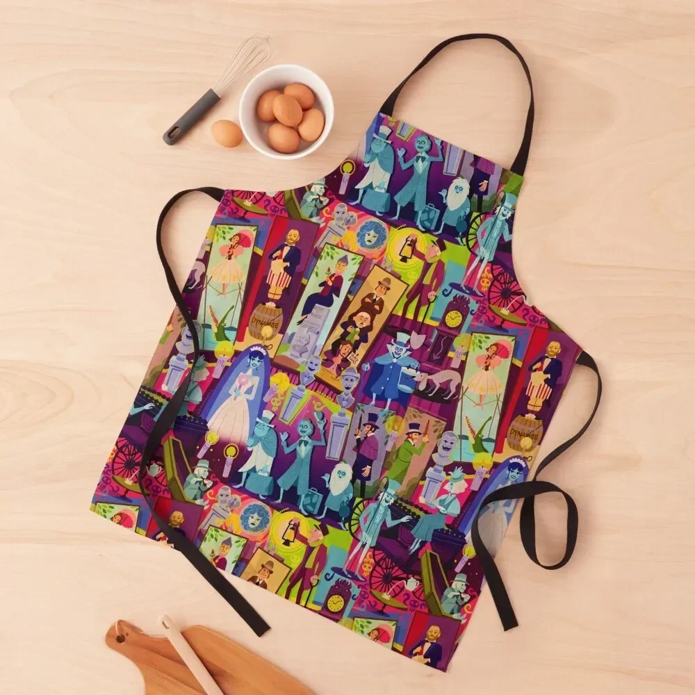 Retro Mansion Collage Apron Kitchen For Man Cute Kitchen Accessories Apron