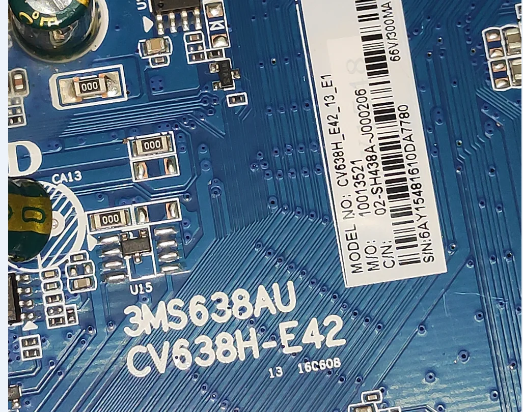 ¡Envío gratis! Placa base de TV CV638H-E42 3MS638AU, tres en uno, bien probada
