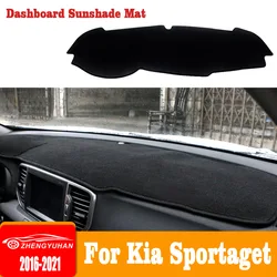 For Kia Sportage 4 QL 2016-2019 2020 2021 Car Dashboard Avoid light Pad Instrument Platform Desk Cover Mats Carpets Accessories