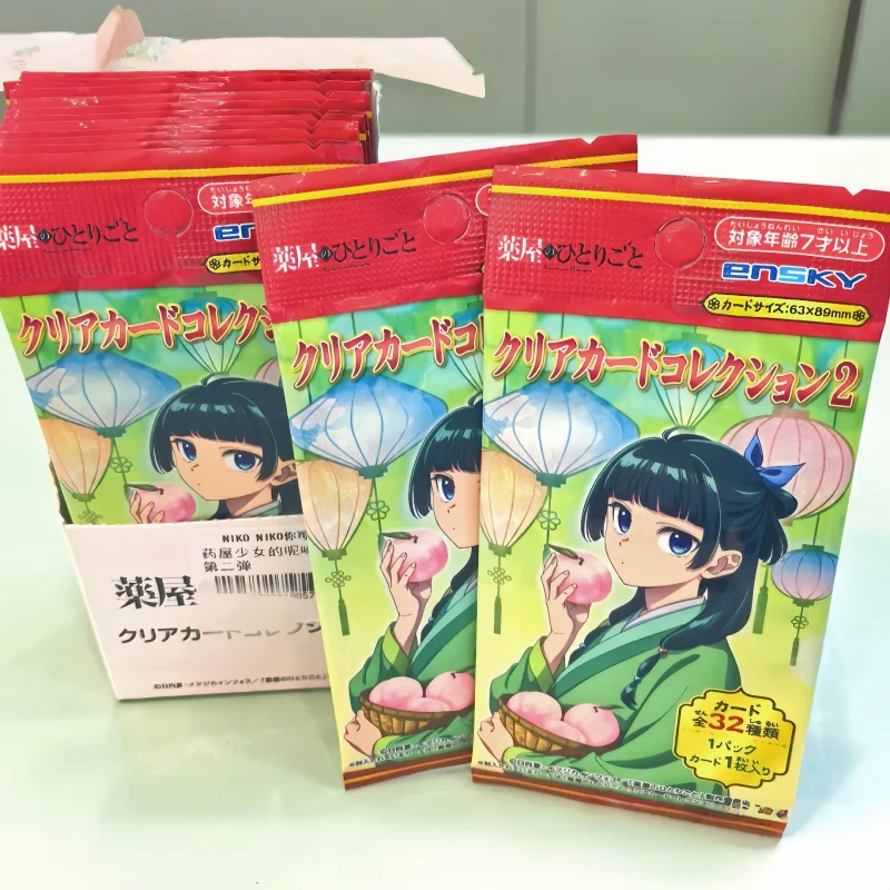 

Дневники аптекартии, 2-е издание, аниме-фигурка Маомао, коллекционная карта, новинка на складе, оригинальная прозрачная коллекционная карта