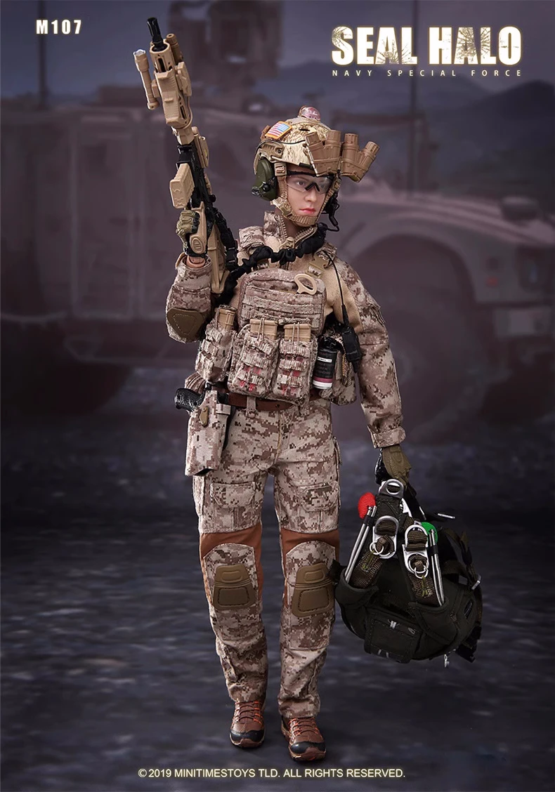 Mini Times Toys M017 Figura da collezione in scala 1/6 US SEAL Navy Special Force Bambole militari 12 pollici Donne Soldato Action Figure