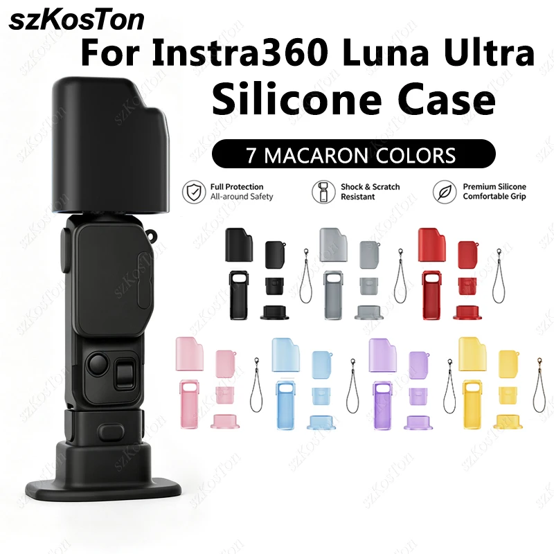 Für Insta360 Luna Ultra Silikonhülle Schutzhülle Kratzfeste Schutzhülle Griffabdeckung für Insta360 Luna Ultra Zubehör
