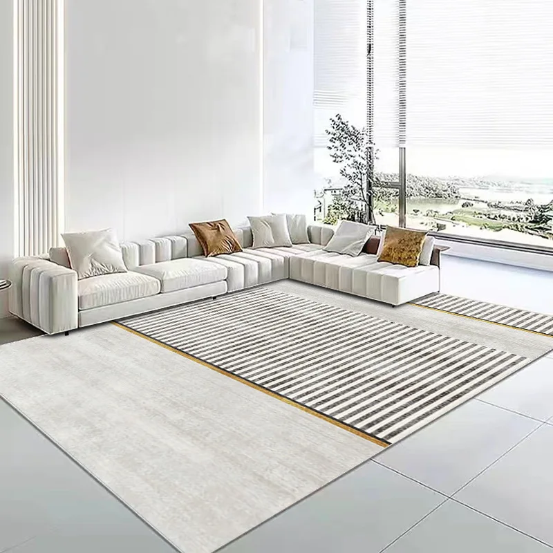 

Minimalist Light Luxury Area Rug – Premium Felt Living Room Carpet for Sofa & Coffee Table, Bedroom Bedside Floor Mat