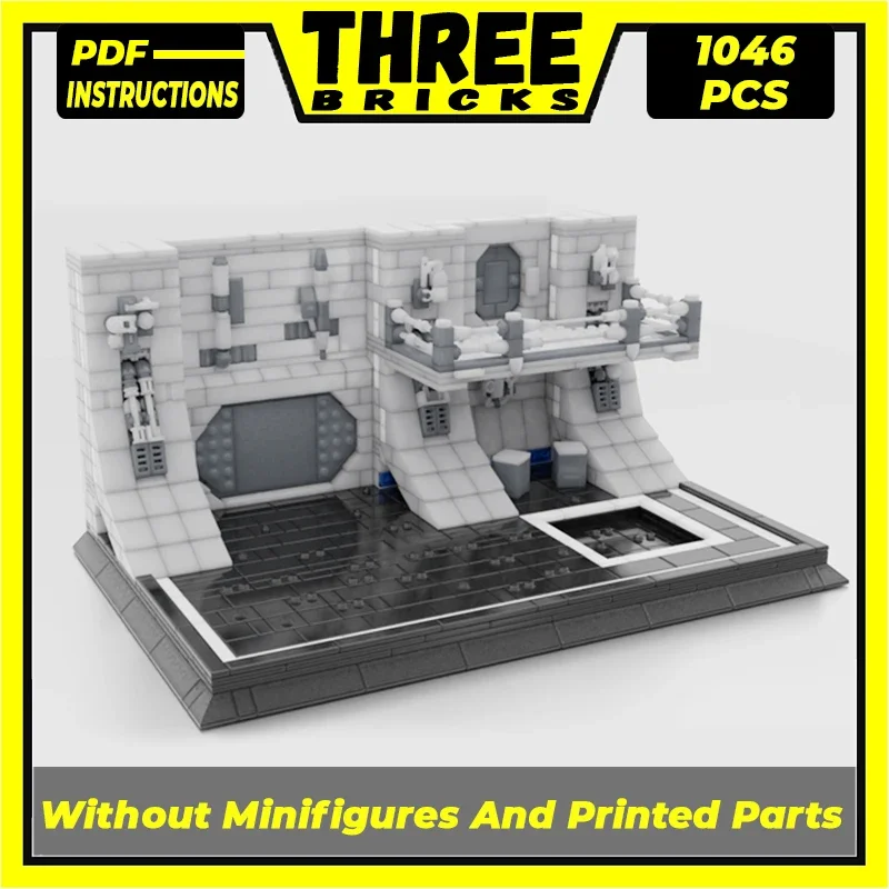 Décennie s de Construction Modulaires en Briques, Modèle de Film Star Moc, Technologie du Hangar Militaire de l'Espace, Cadeaux de Noël, Ensembles de Bricolage