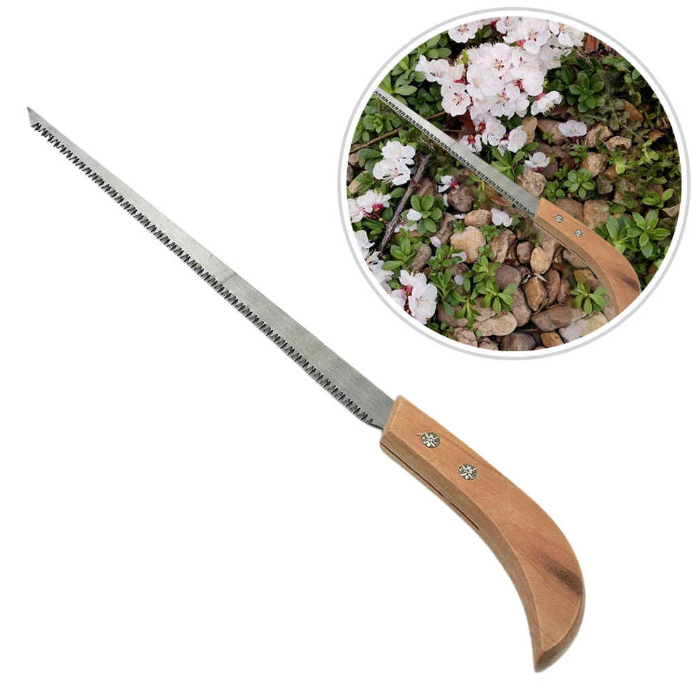 Mini Hand Saw Garden Saw Wooden Handle Woodworking Saw Fruits Trees Pruning Modeling Trimming Sawing Camping Wood Cutting Tools