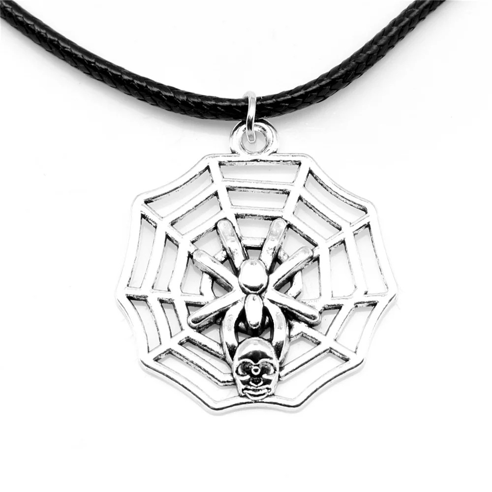 1 Piece Spider Webs Necklac For Man Woman Jewelri 26x30mm