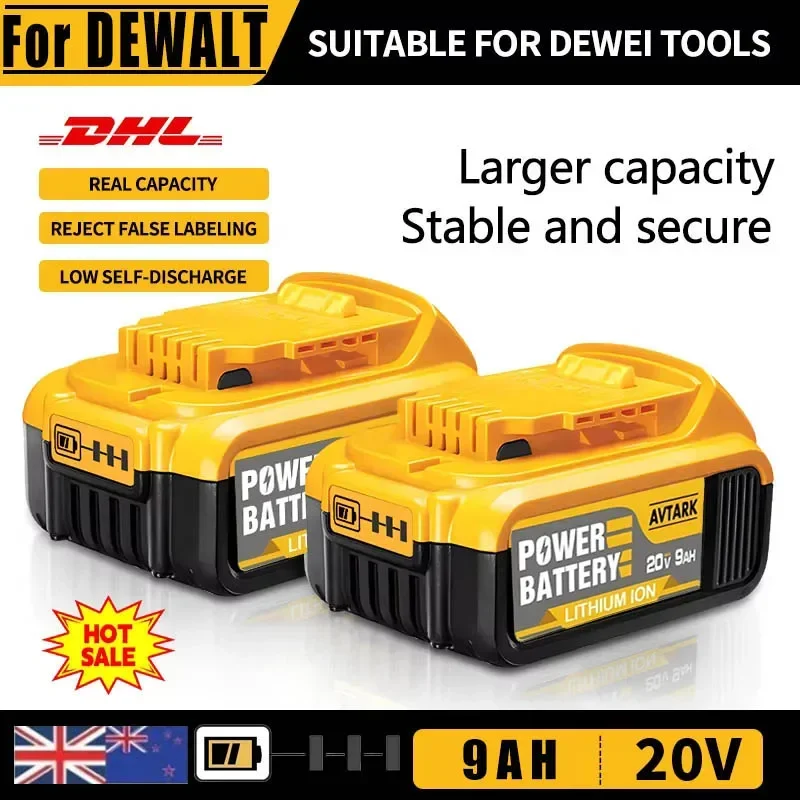 New 100% Original 20V 12000mAh for Dewalt Power Tool Battery DCB206 20V 18.0Ah Battery DCB206 20V Battery DCB205 DCB200