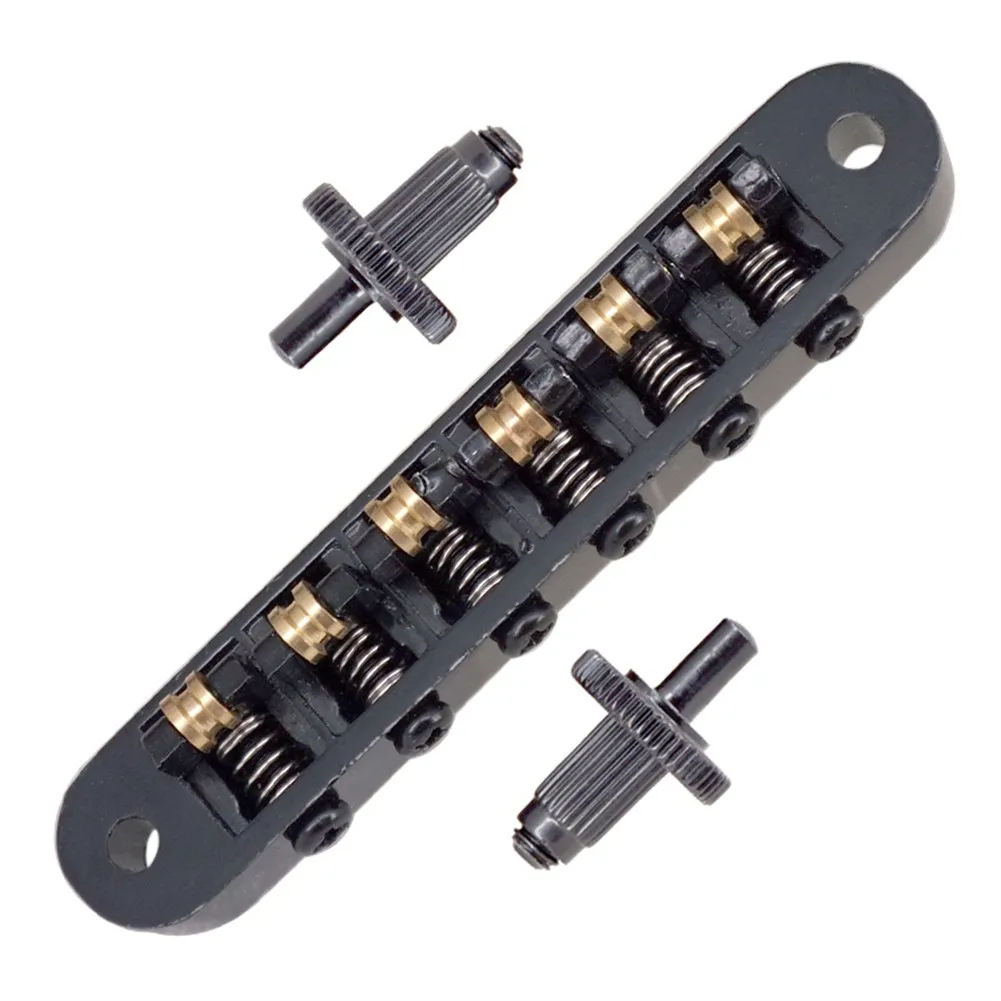 Reliable Guitar Roller Saddle Bridge for 6 String Electric Guitars Designed for EPI and For Les Models Chrome & Gold