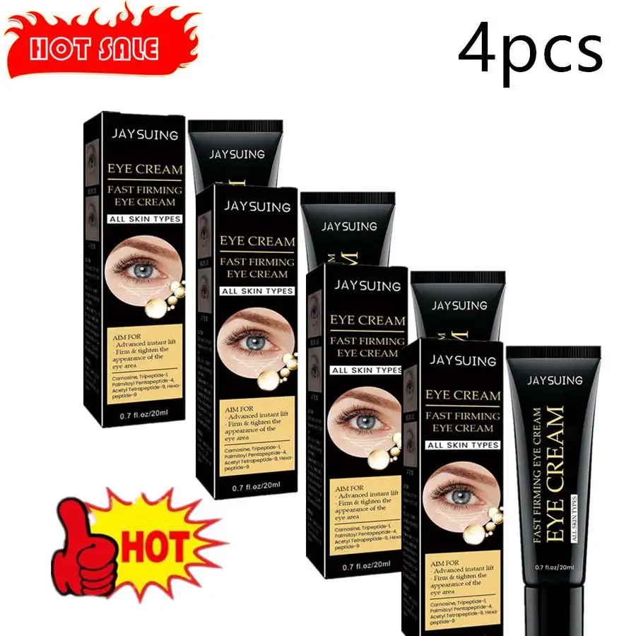 4pcs Dark Circles Eye Cream Remove Eye Bags Puffiness Under Eyes Moisturizing Hydration Nourishing Skin Care