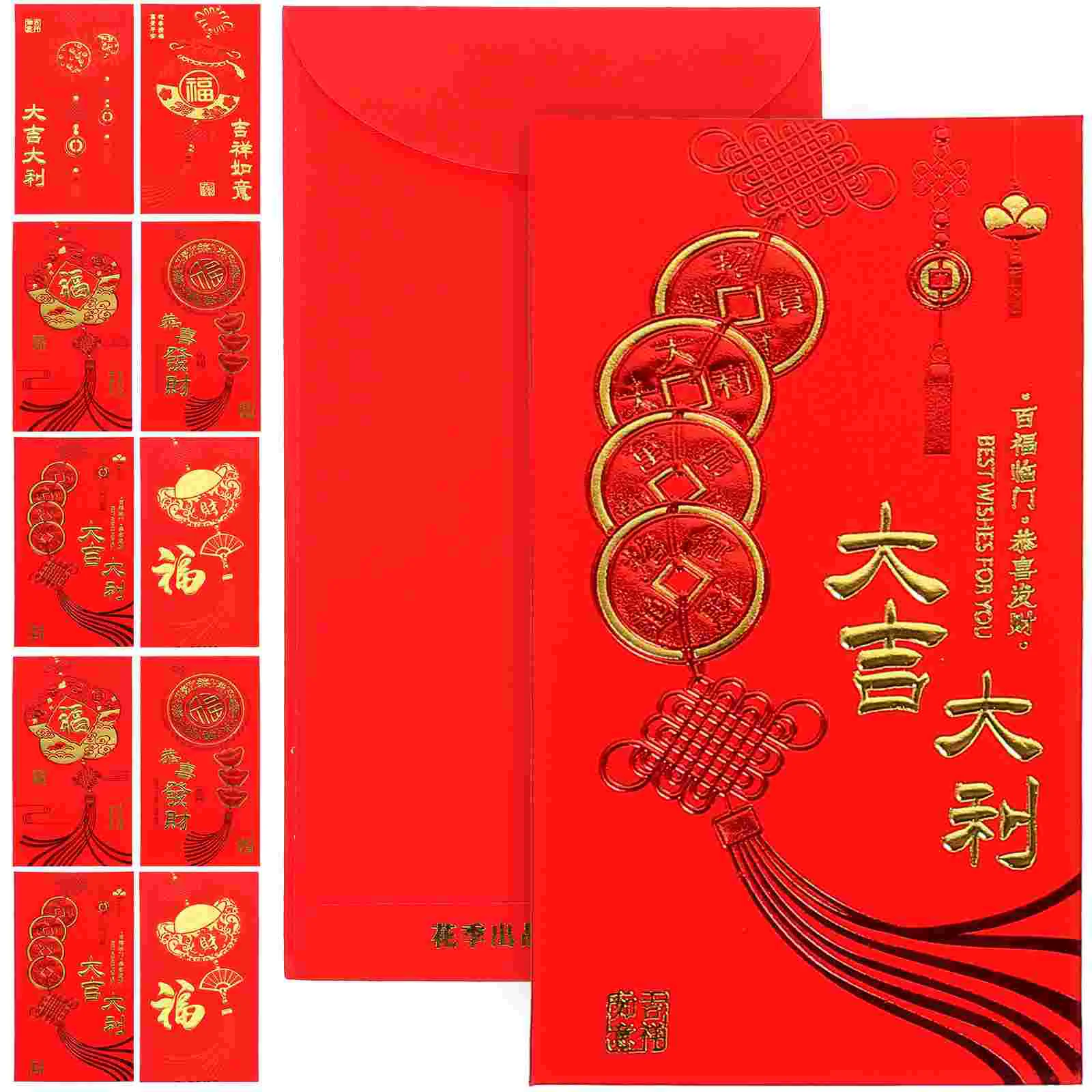 

24 Pcs 2023 Year of The Rabbit Red Packets Chinese New Envelopes Cartoon for Classic Spring Festival Paper