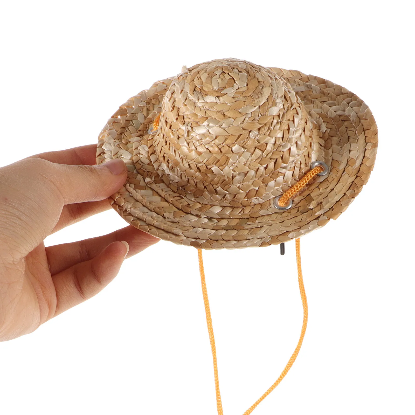 

Pet Sombrero Straw Hat Adjustable Hawaii Garden Sun Bucket for Small Dogs Puppy Cats M Pet Straw Hat Dog Hats Hats for Dogs