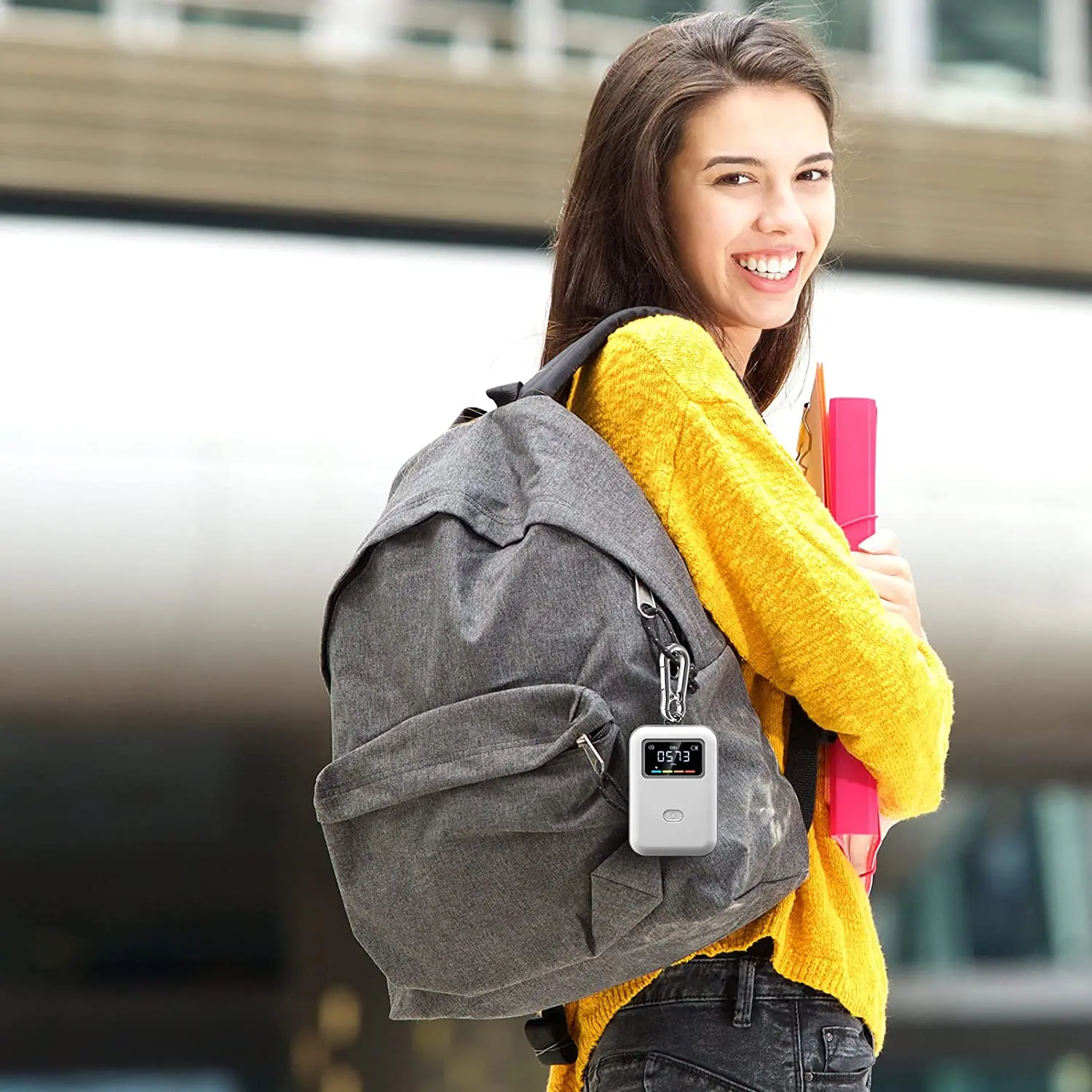 L72A-Mobile CO2 Monitor NDIR Sensor Kohlendioxid Detektor Indoor CO2 Testing Manager NDIR Sensor Mit Haken