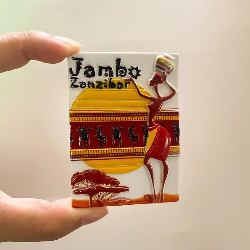 

Cute 3D Resin Tanzania Zanzibar Souvenir Refrigerator Magnets Imanes Aimants Réfrigérateur Magnets for Fridge Home Decor Items