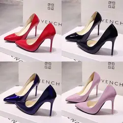 2023 New Woman Pink Pumps High Heels Women Green Party Shoes Wedding Shoes Stiletto Pointed Toe Sexy Single Shoes Women