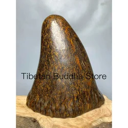 13 cm China rare ox horn sculpture natural ox horn Statue sculpture