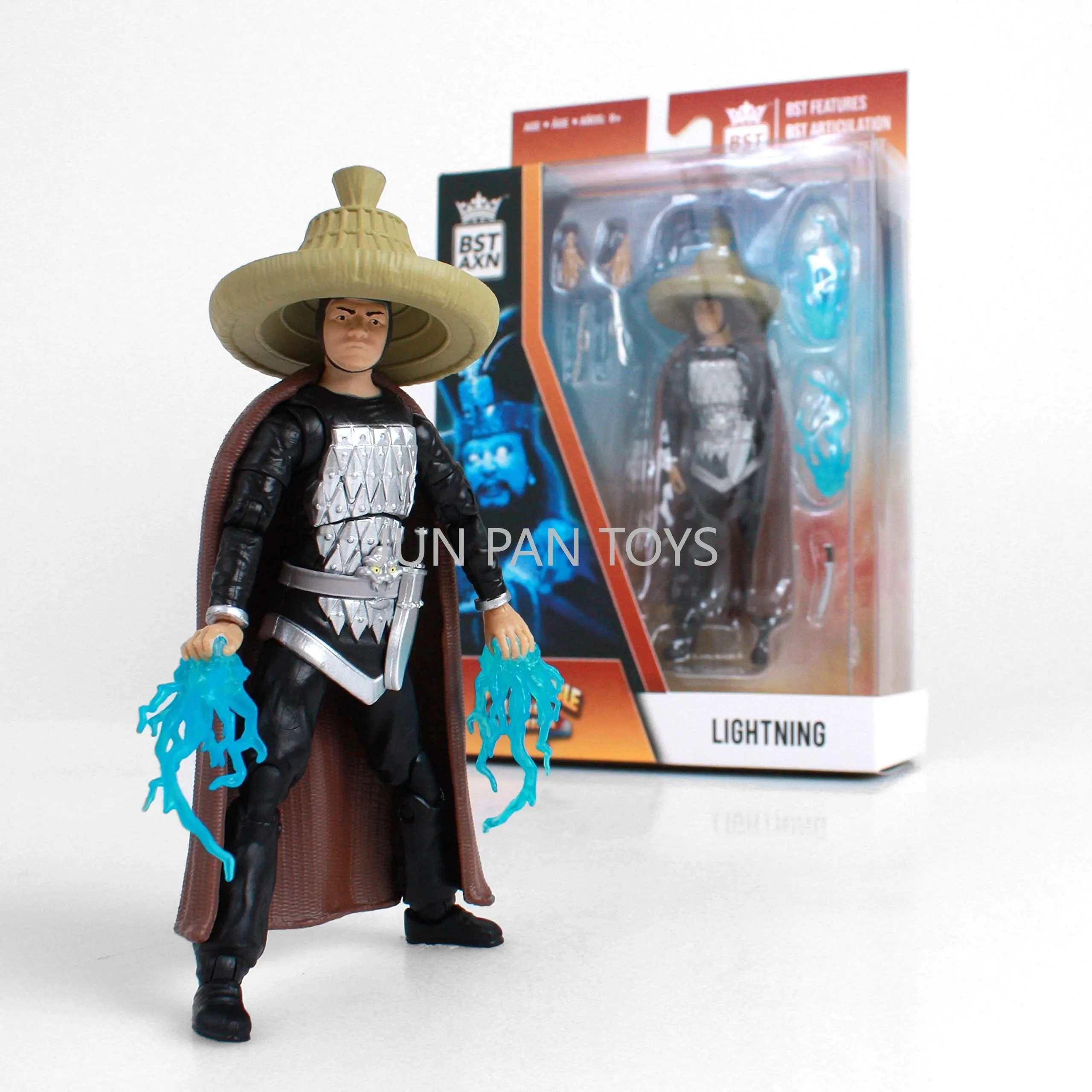 

Original The Loyal Subjects BST AXN Action Figure Lightning Big Trouble in Little China Figurine Boy Toy Anime Toys for Children