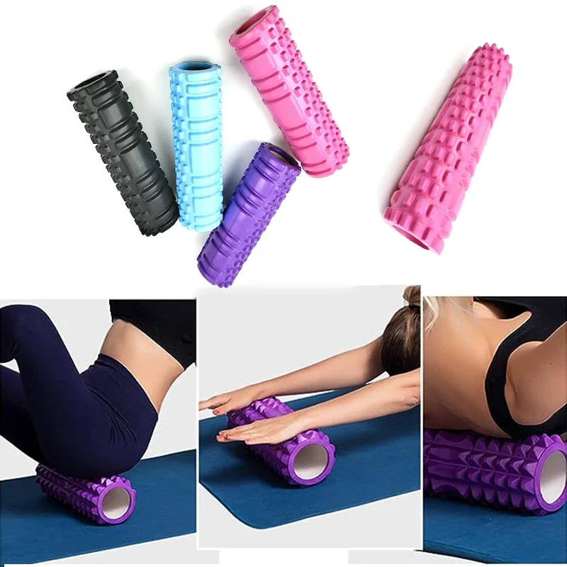 Foam Massage Roller Yoga Column Gym Fitness Pilates Foam Roller Exercise Back Massage Roller Yoga Brick Home Fitness Equipment