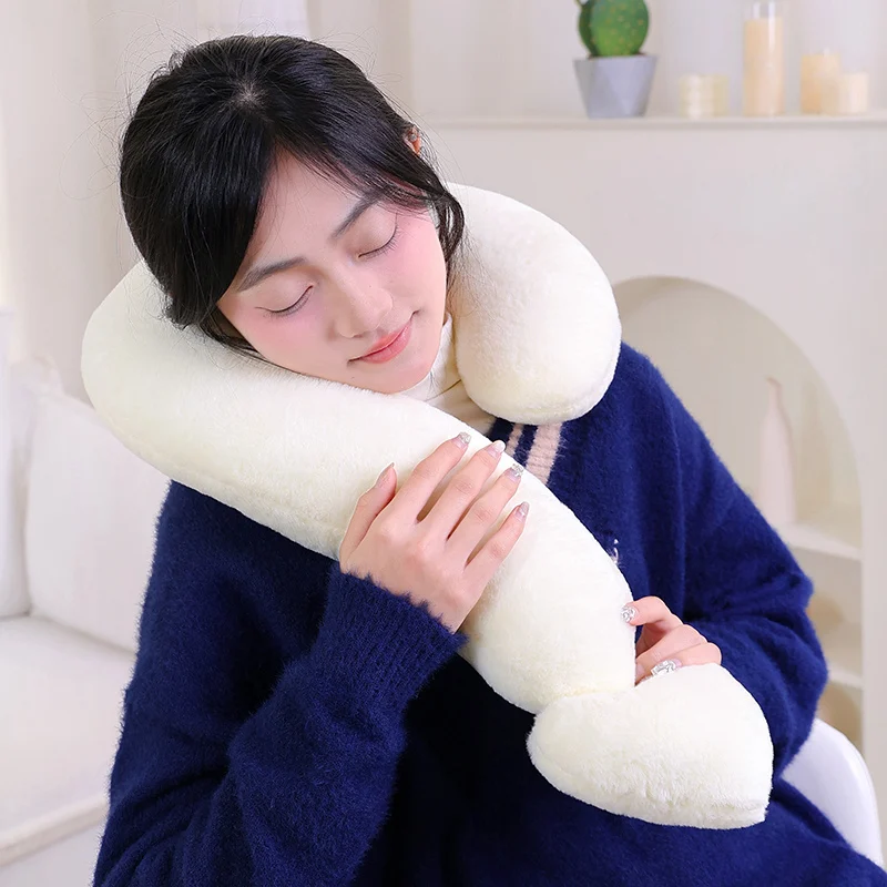 Kawaii Simulation 60x35cm Stuffed Symbol Love Throw Neck Pillow Super Soft Multicolour Home Office Decor Funny New Year Gifts