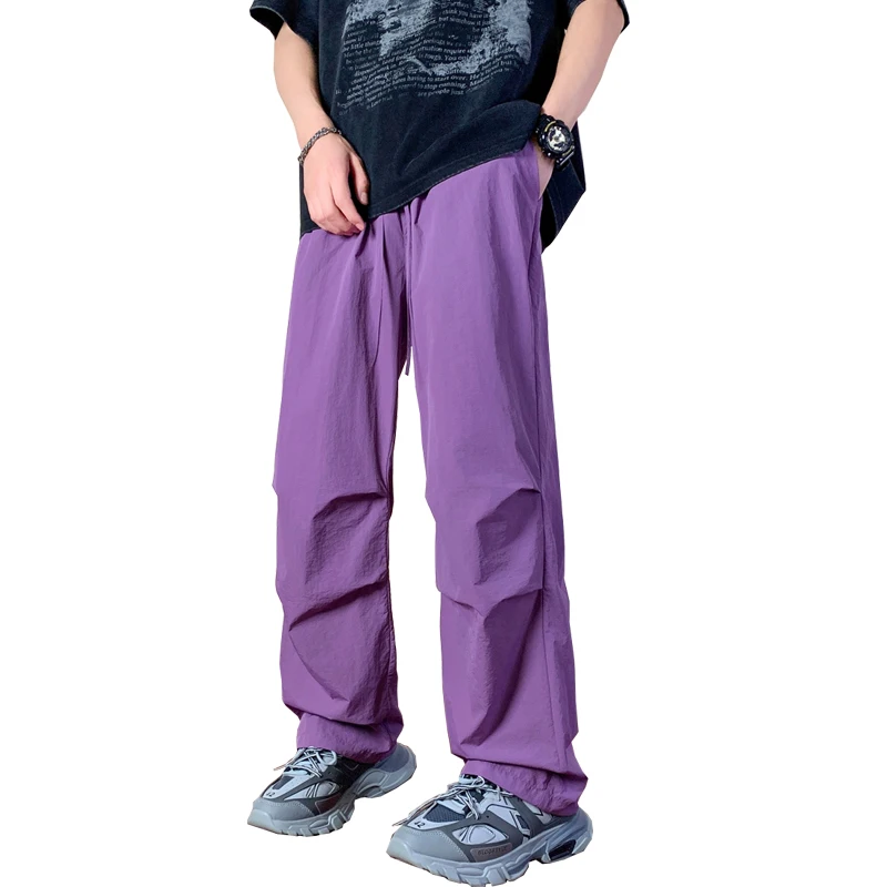 

New Sweatpants Men Baggy Joggers Wide Leg Pants Men Straight Pants Joggers Solid Color Korean Streetwear Trousers 5XL