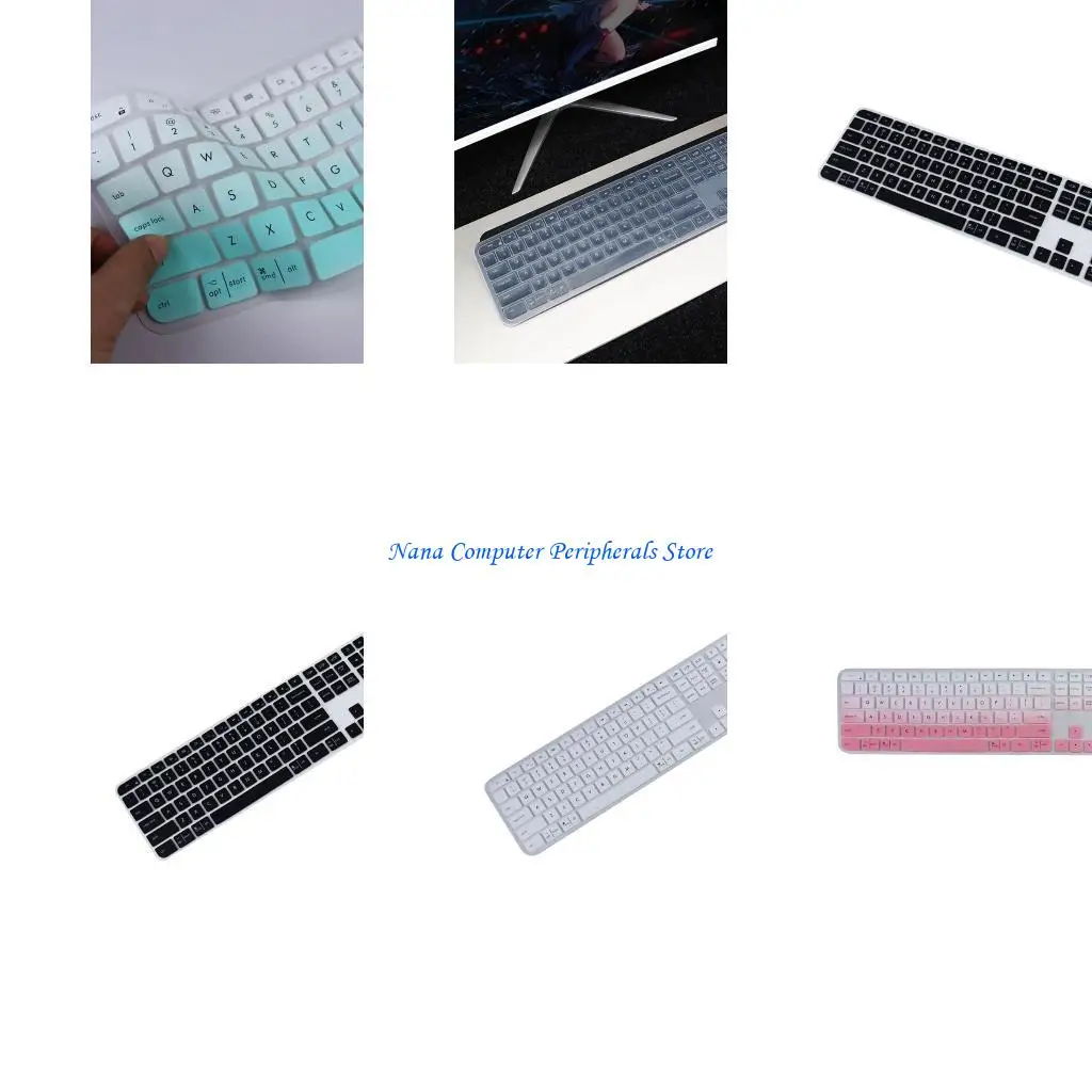 F68C 공예 MX 키를위한 얇은 실리콘 키보드 보호기 키보드 커버 무선 키보드 인체 공학적 키보드 커버 프로텍터