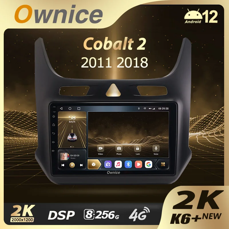 

Ownice K6+ 2K for Chevrolet Cobalt 2 2011 - 2018 Android 12.0 Car Radio Stereo 4G LTE 360 2din Auto Audio System 8G+256G SPDIF