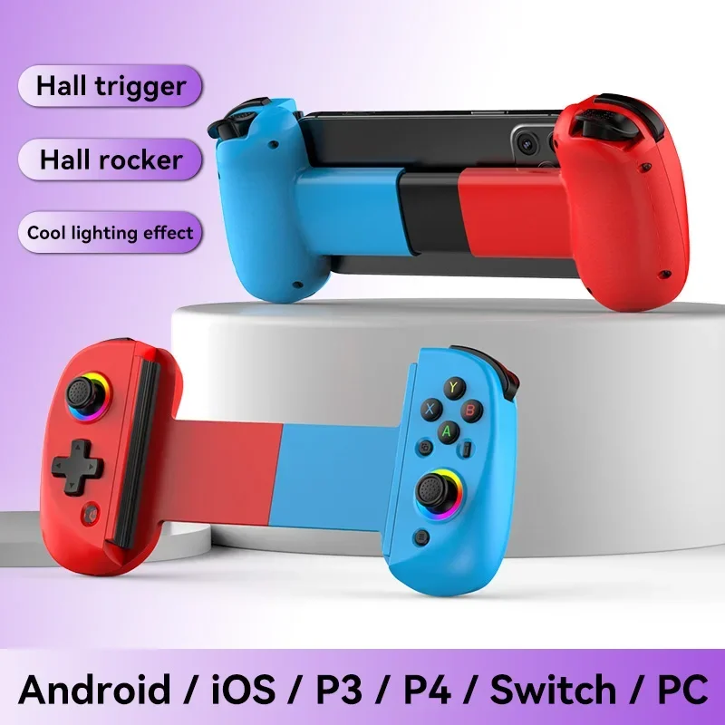 BSP D8 RGB Tablet Controller Wireless Handle For Switch Game Bluetooth Stretching Joystick For P3 P4 Android IOS Gamepa