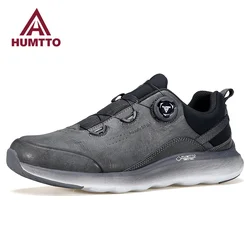 HUMTTO Leather Shoes for Men with Free Shipping Luxury Designer Winter Waterproof Casual Mens Sneakers Breathable Man Trainers