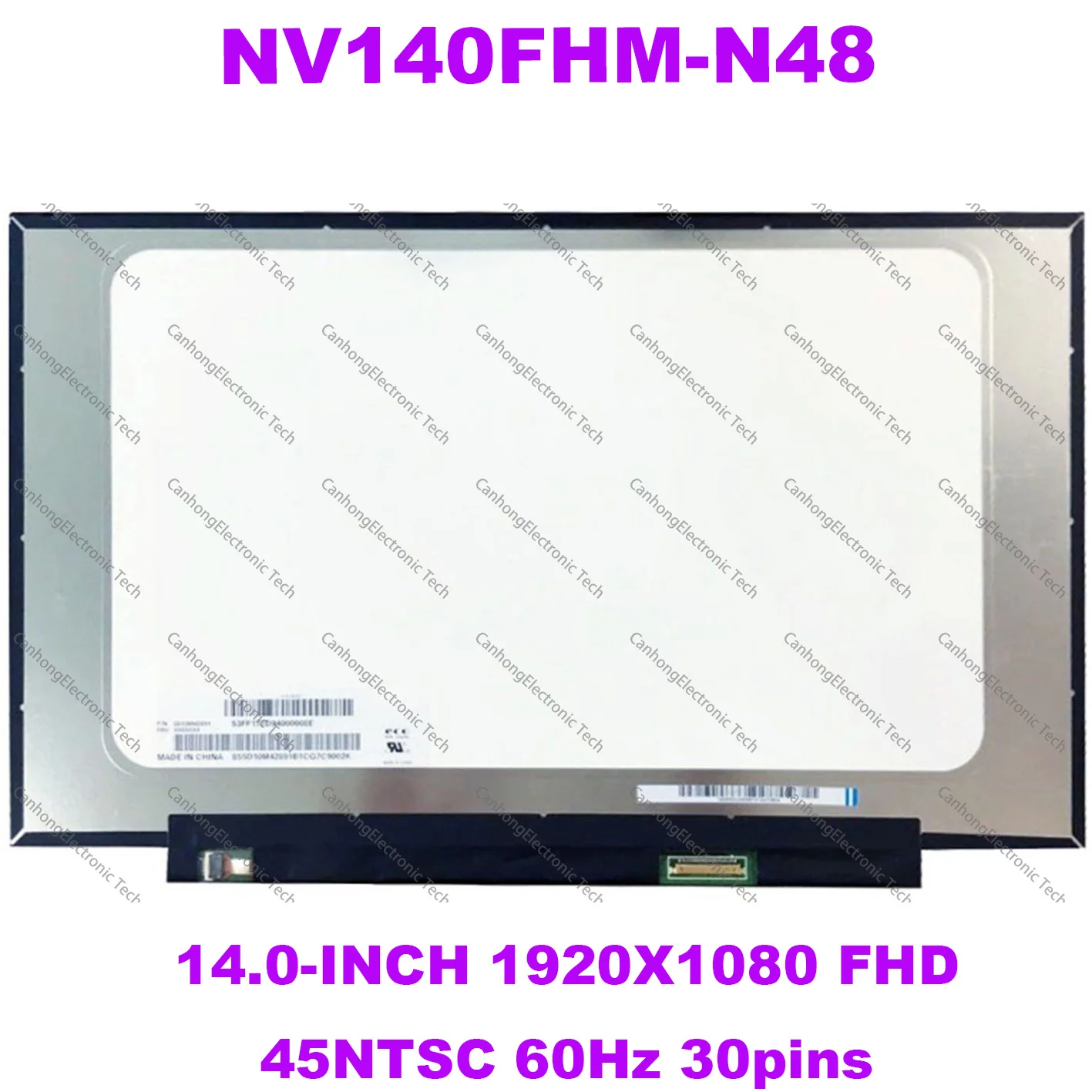 

14" Screen NV140FHM-N48 NV140FHM-N3K N4K N3B N4H N44 N45 B140HAN04.0 B140HAN04.5 N140HCA-EAC IPS 30PINS FHD laptop screen