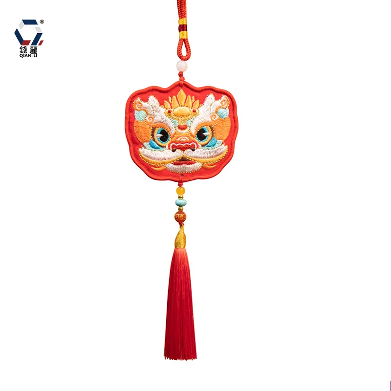 Lion Awakening Safety Pendant Embroidered Diy Cross Stitch Health Cross-stitch Accessories Sachet Needlework Sewing Pendant