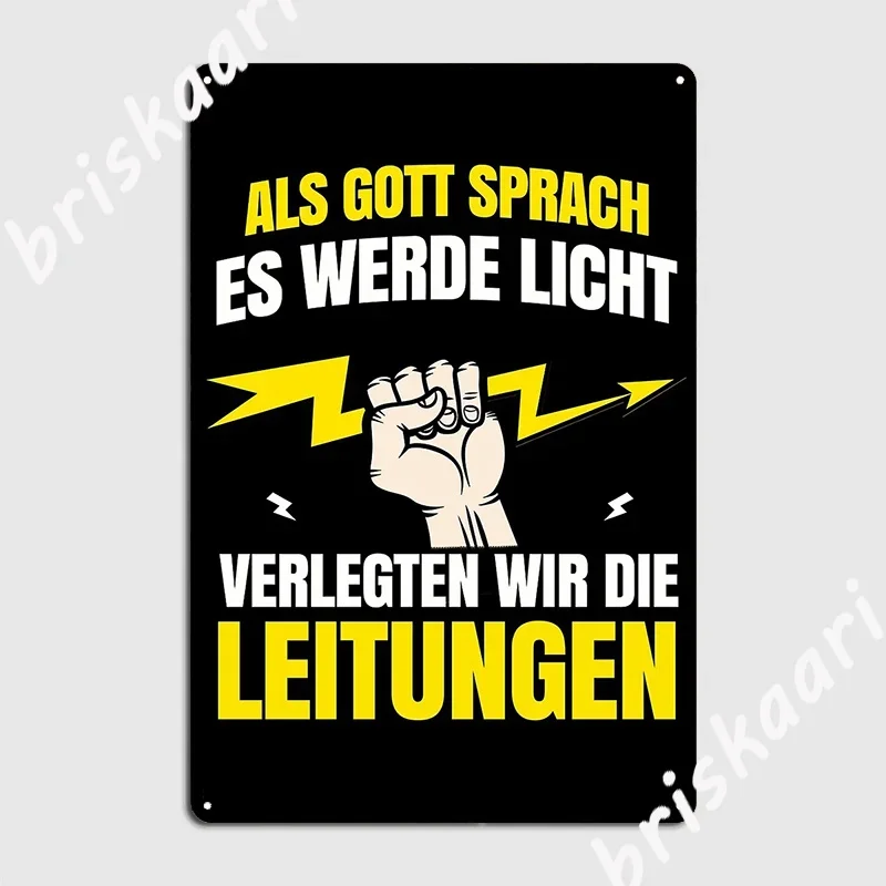 Electrician Electricity Gift Crafts Volt Watt Metal Plaque Poster Decoration Wall Mural Plaques Cinema Tin sign Posters