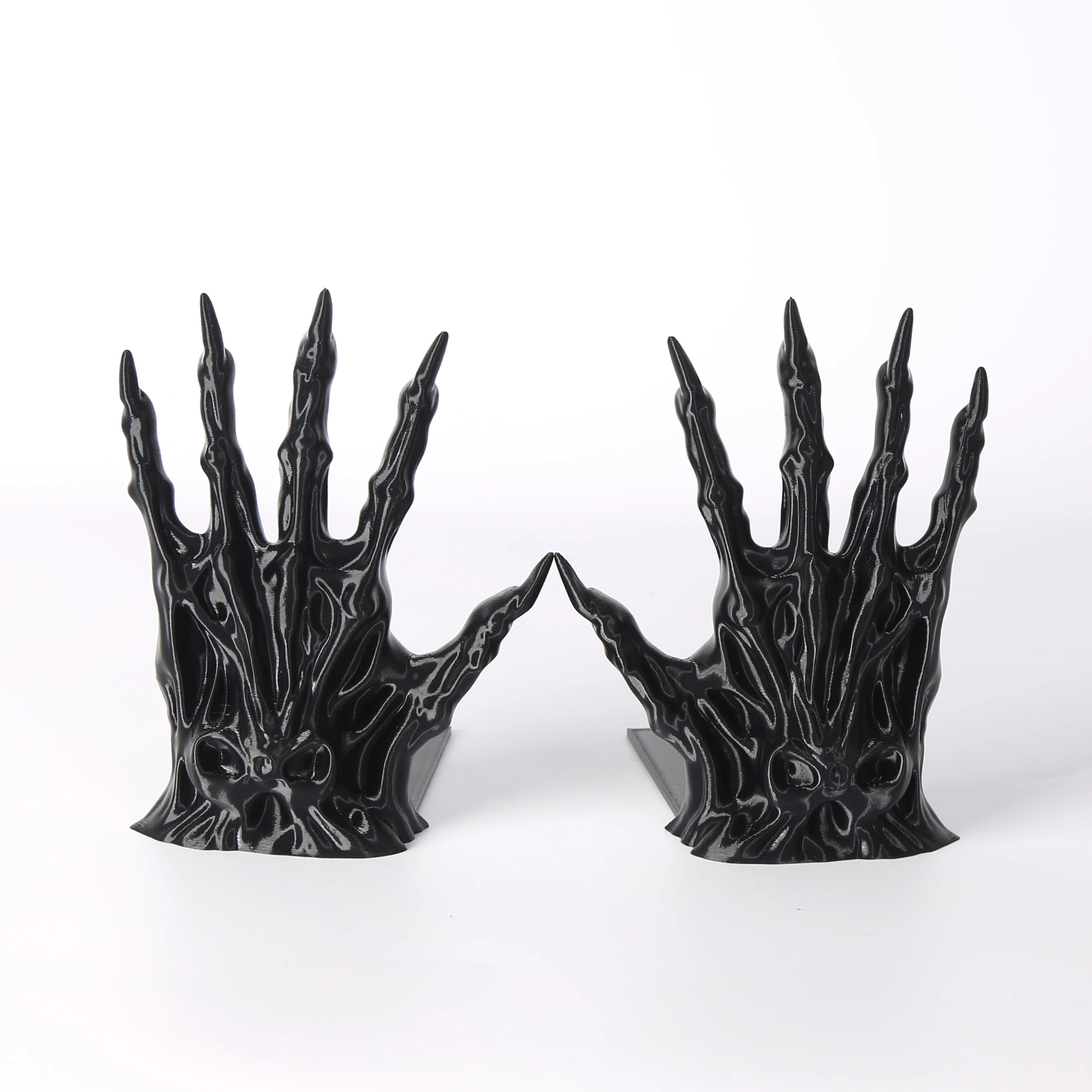 2 Black Witch Book Holders, Gothic Home Bookshelf Decorative Book Holders, Unique Horror Monster Book Holders That Can Hold Book