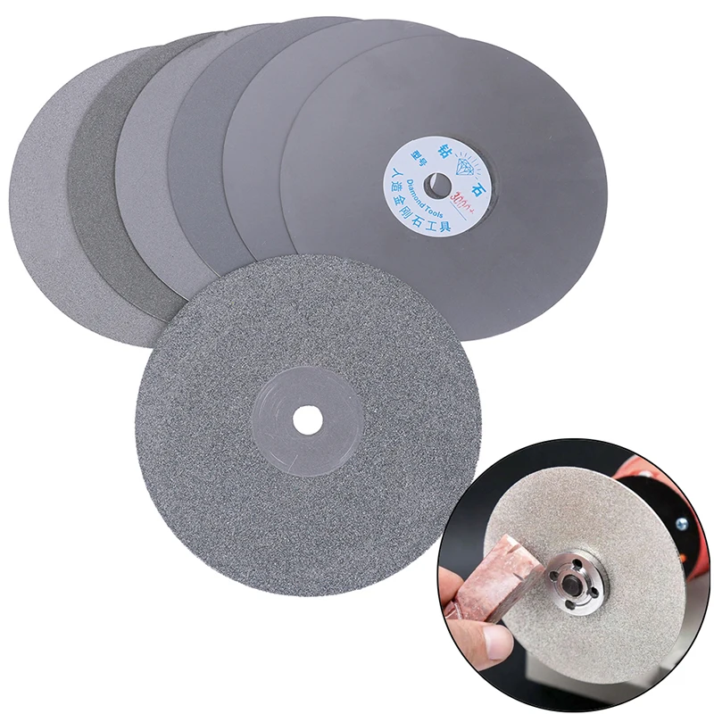 

1pc 80~3000# 6" 150mm Diamond Coated Flat Lap Disc Jewelry Polish Grinding Whee Diamond Grinding Disc Grinding Sheet Sand Tray