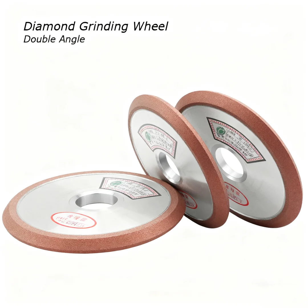 

Полимерный шлифовальный круг Grit150, двойной скошенный угол 60 ° 90 ° Для шлифования режущих инструментов из керамики и вольфрамовой стали