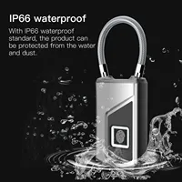 2023 NEW Electronic Padlock Fingerprint Lock USB Rechargeable Smart Keyless Security Locker Home Luggage Dormitory Door Lock