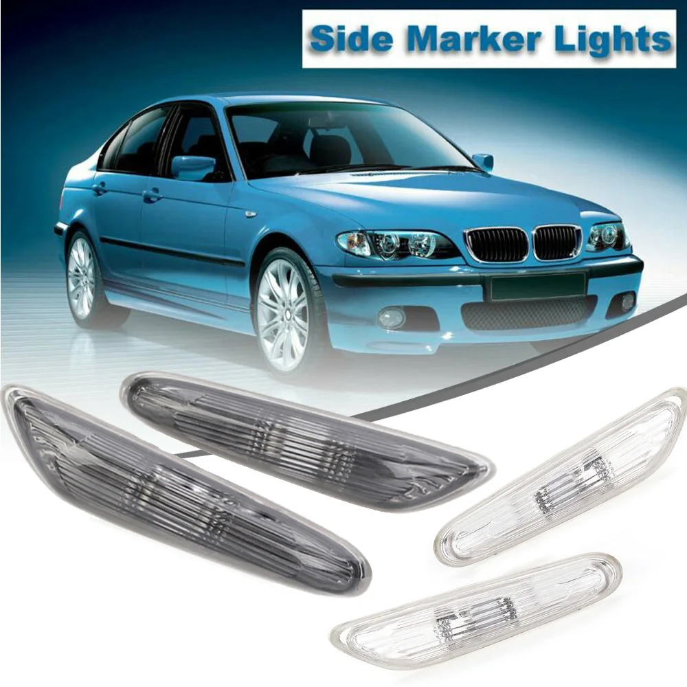 1Pair Of New Side Marker Light Turn Indicator Lamp For BMW E46 E60 E61 E83 Front /left/right No Bulbs Brand New