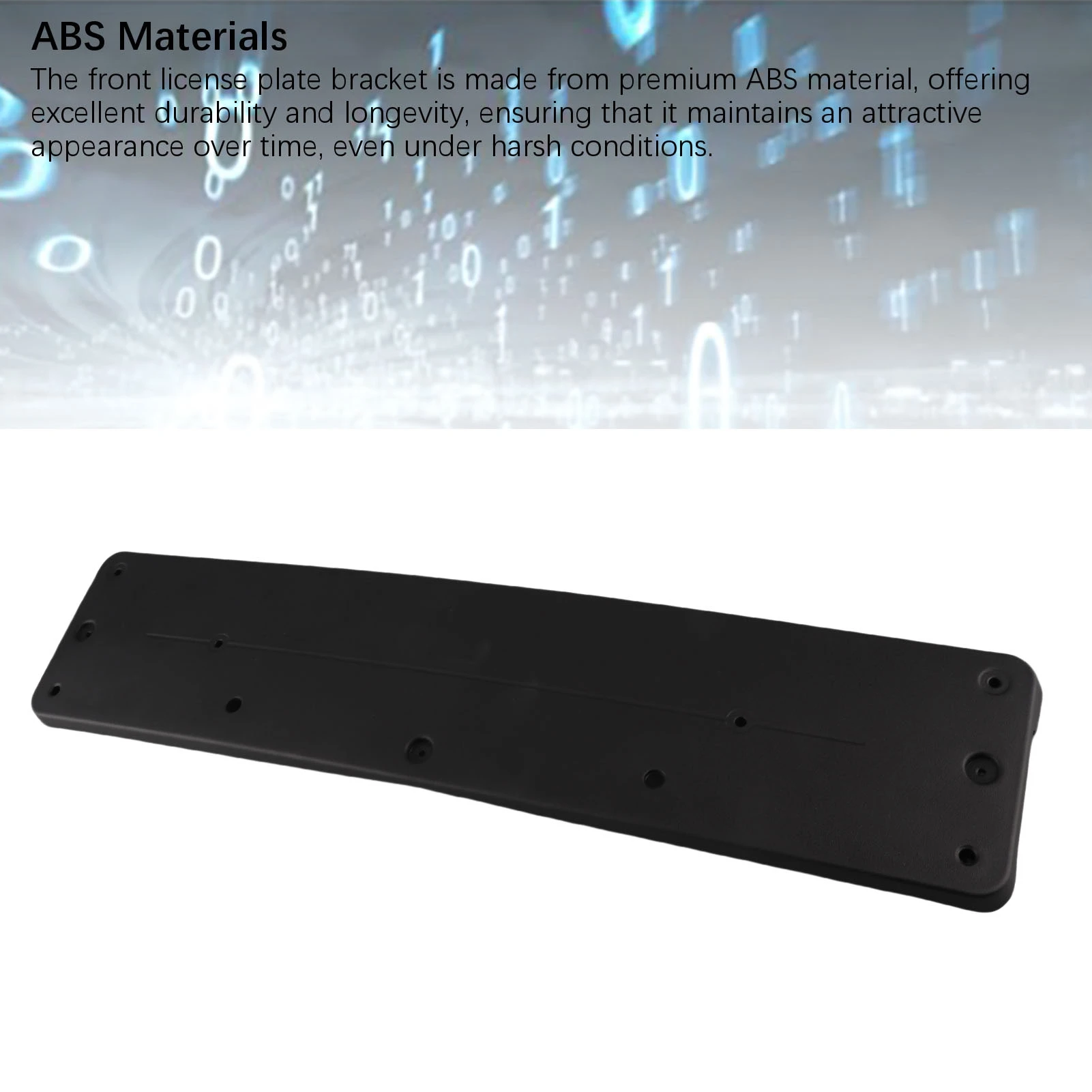 Front Bumper License Plate Bracket European Standard OE:2128170078 For Vehicle License  Plate Holder Excellent Durability ABS