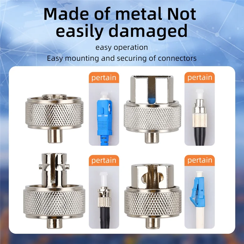 BTLIFE-Fiber Optic Connector Adapter For OTDR Transfer Connector SC/FC/ST/LC Adaptor For Optical Time Domain Reflectometer