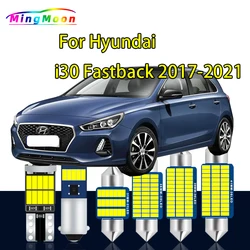 12Pcs Canbus LED Interior Map Dome Light Kit For Hyundai i30 Fastback 2017 2018 2019 2020 2021 Car Led Bulbs No Error
