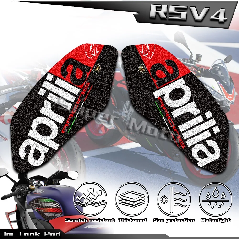 Motorcycle Fuel Tank Pad Stickers Protect Cover 3M Decals Kit Accessories For Aprilia RSV4 2010-21 TUONO 1100 2015-20 Anti Slip