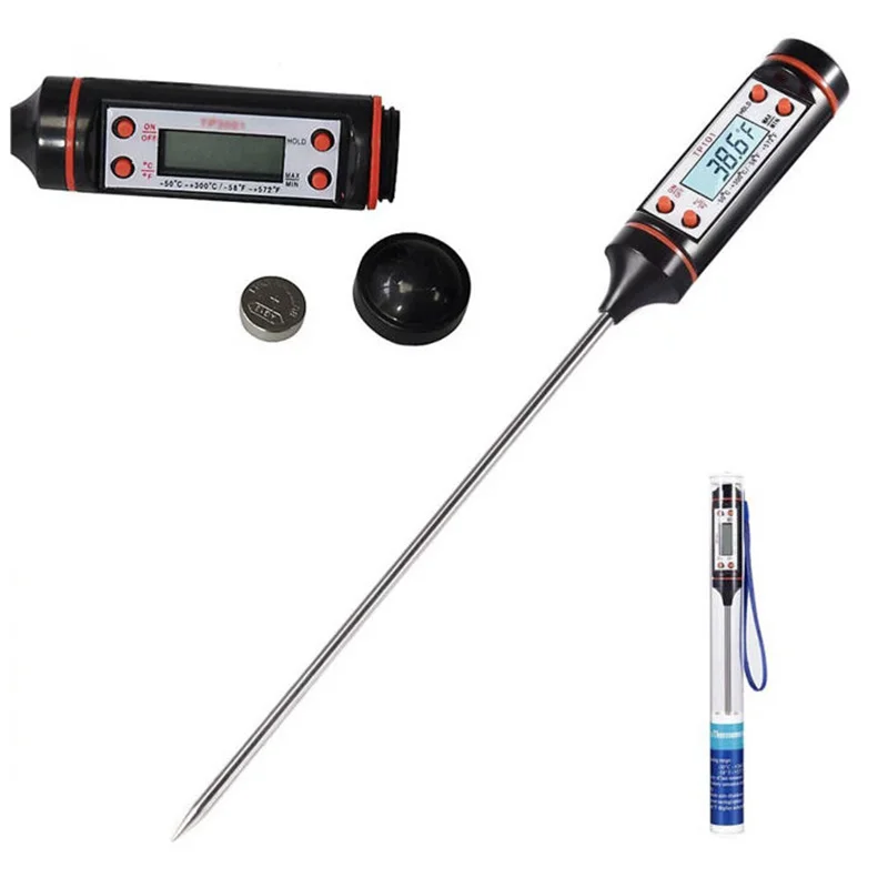 Digital Meat Thermometer Cooking Food Kitchen BBQ Probe Water Milk Oil Liquid Oven Digital Temperaure Sensor Meter TP101