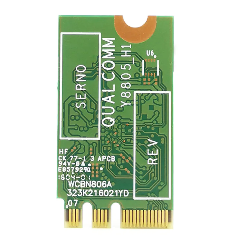Карта беспроводного адаптера для Qualcomm Atheros QCA9377 QCNFA435 802.11AC 2,4G/5G NGFF WIFI CARD Bluetooth 4,1