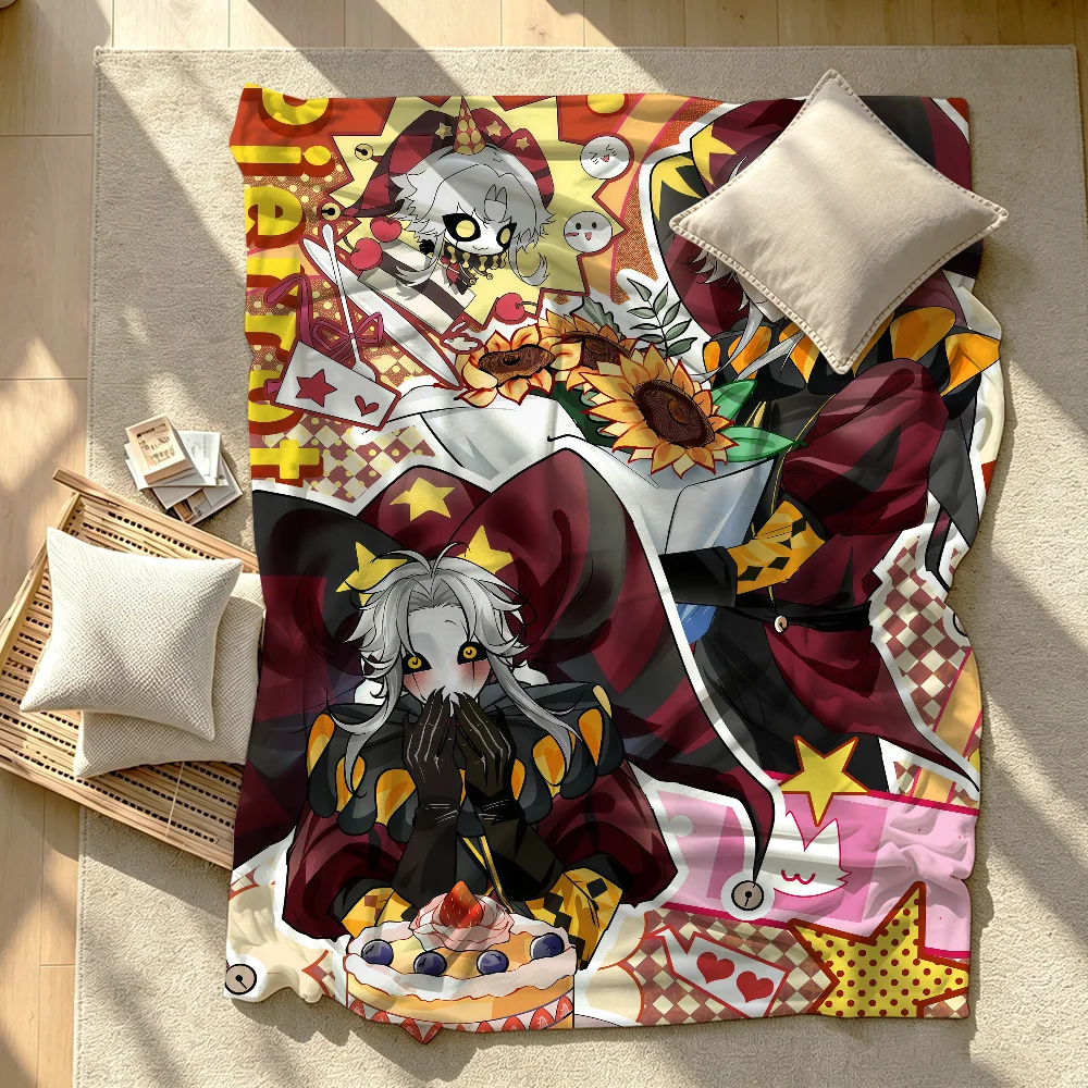 P-Pierrot The Freak Circus Blanket Soft Warm And Thick Perfect For Bedroom Living Room Bed Sofa Camping Picnic Office Gift