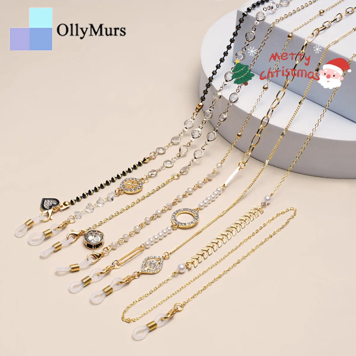 

OLLYMURS Fashion Eyeglass Chains Bohemia Pearl Beads Sunglasses Cord Strap Face Mask Chain Jewelry Accessories Eyewear Gifts