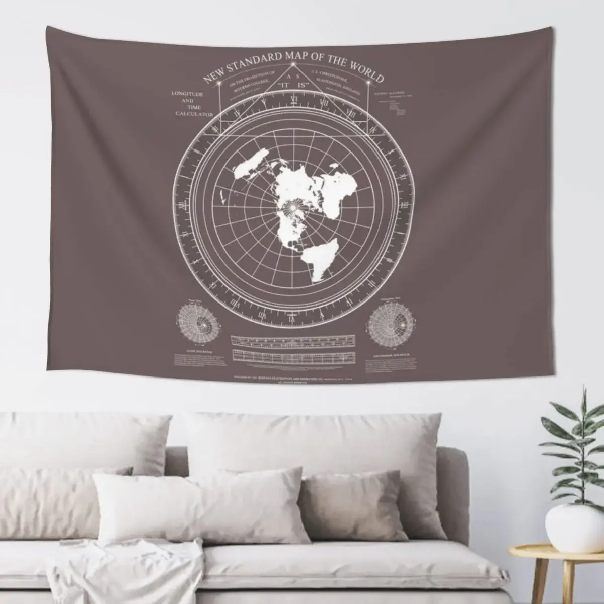 Gleason Map Tapestry Decoration Room Room Decor Aesthetic Bedroom Decoration Decoration Bedroom Tapestry