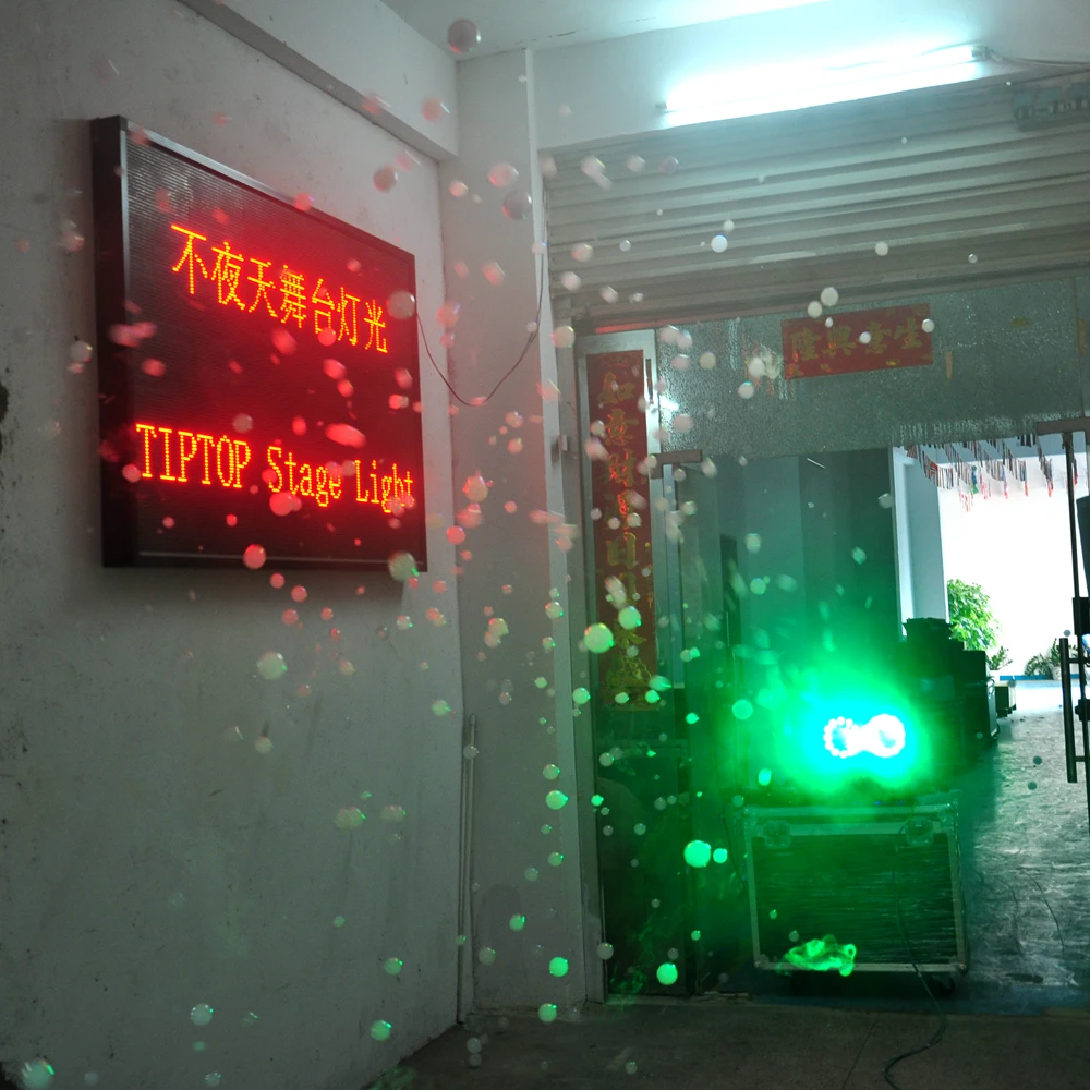 Freeshipping 2 Eyes Led Smoke Bubble Machine 24x3W RGB 3IN1 Color Leds DMX Remote Control Long Distance White Bubble Blower