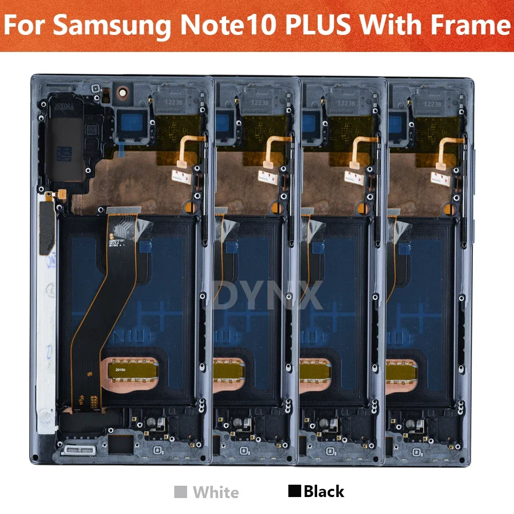 AAA+ Super AMOLED With Frame For Samsung Galaxy Note 10 Plus Display Note 10+ N975 Lcd Touch Screen Digitizer N975F Replacement