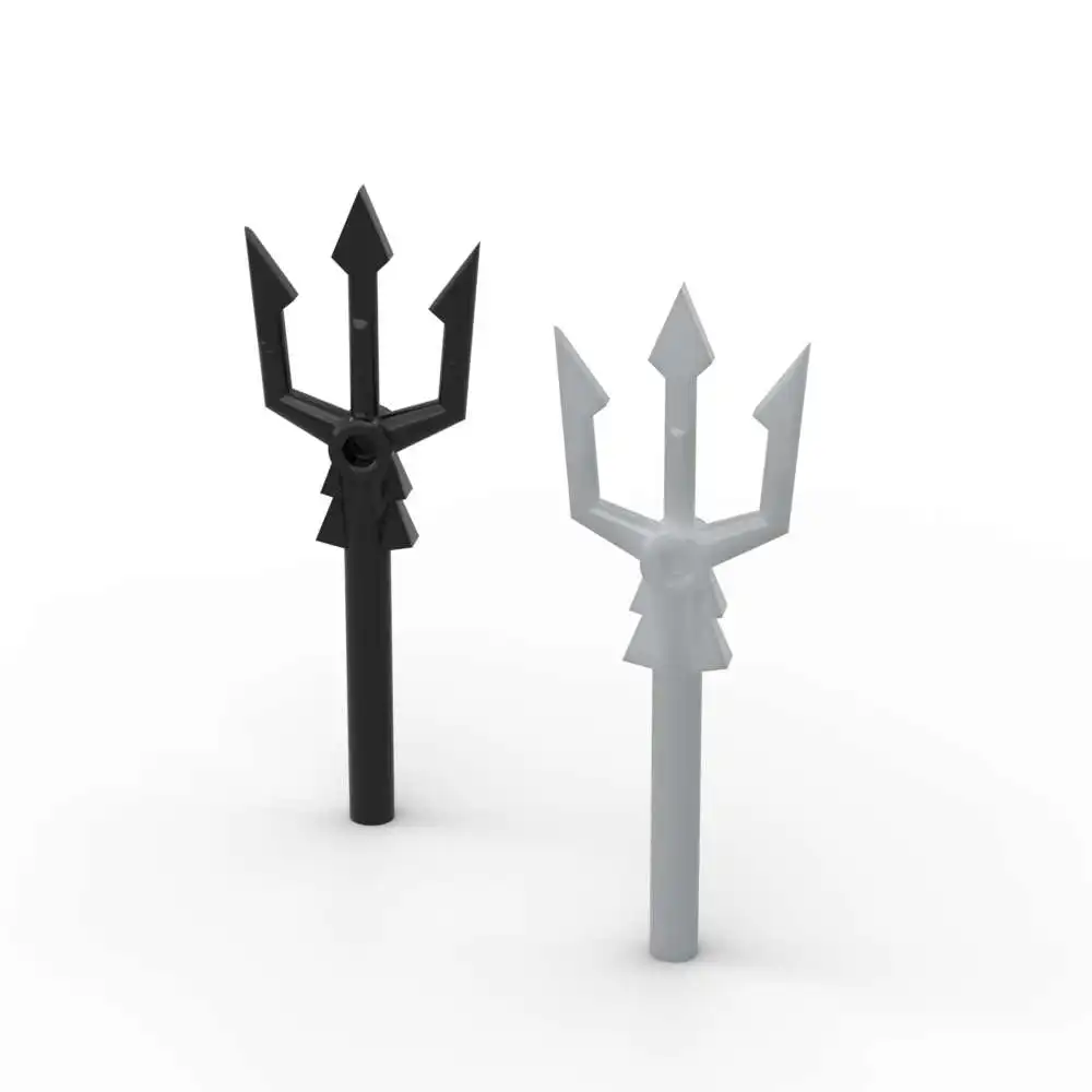 MOC 10PCS 92290 Handheld Body Wear Brick Trident Stacking Replaceable Building Block Diverting Toy Adults Boys Holiday Gifts