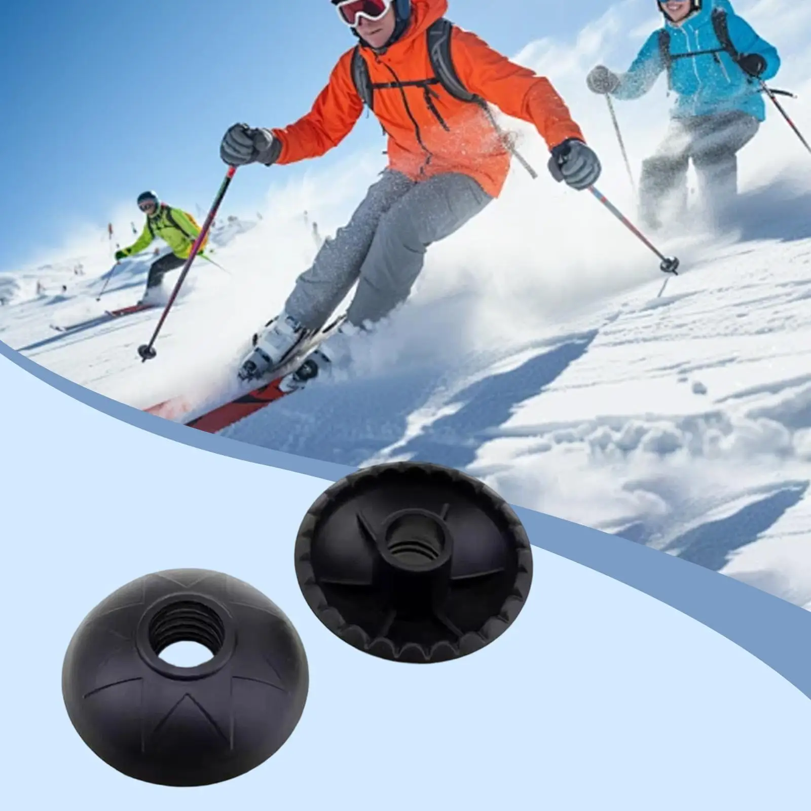 

Корзина для снега и грязи для треккинговых палок, из полипропилена, круглая, портативная, защита наконечников для походных палок и палок для альпинизма