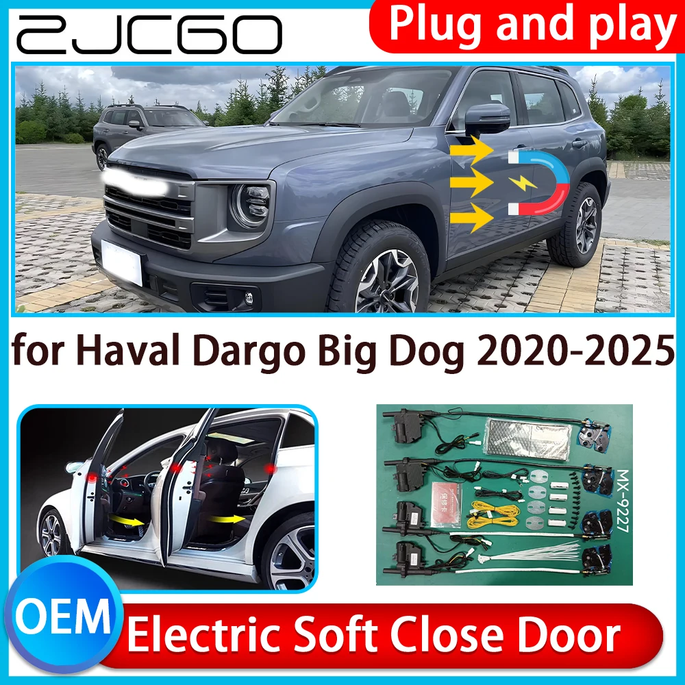 

ZCJGO for Haval Dargo Big Dog 2020-2025 Auto Pull Car Soft Close Kit Door Power Latch Electric Door Catch Soft Closing Assist